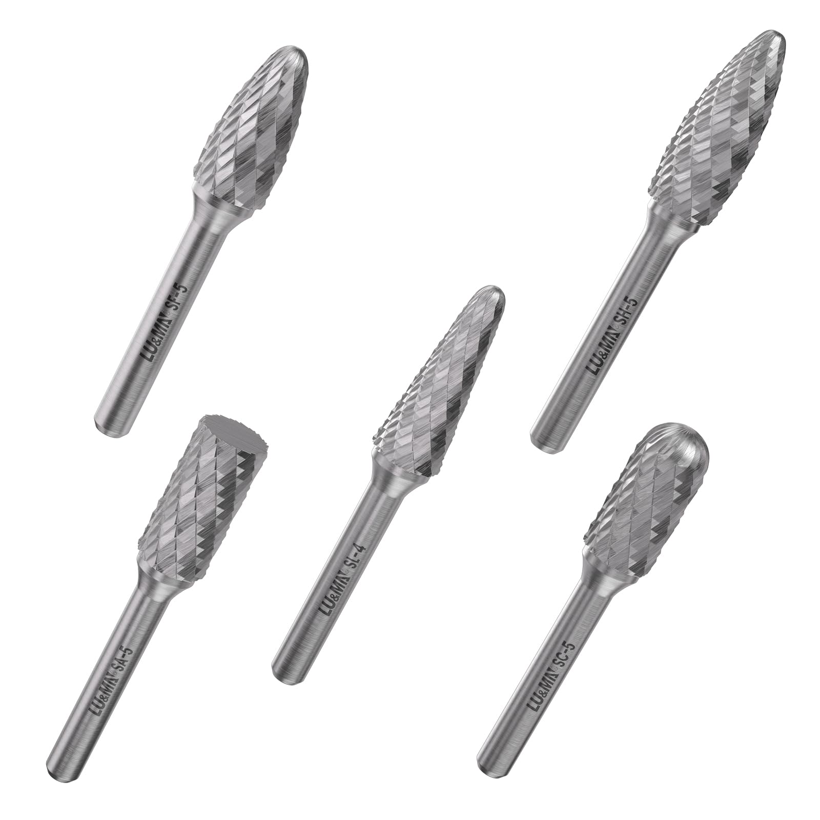 LU&MN Tungsten Carbide Burr Set, 1/4" Shank, 10 Pcs — Amazon image 22