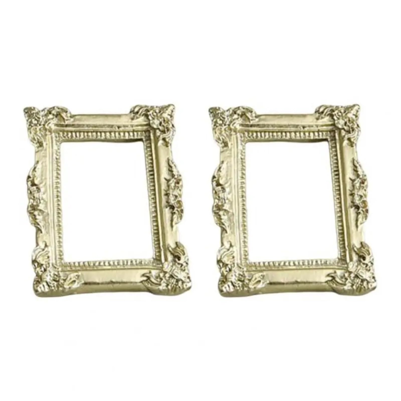 Mini Photo Frames Nice-looking Mini Picture Frame Resin Fine Workmanship Small Size Miniature Photo Frames(Color 5)