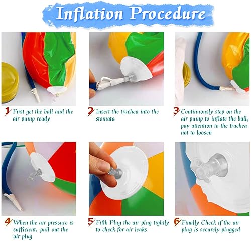 Miniatura 5 de UMUACCAN Pelotas de playa inflables de 12 pulgadas para niños, juguetes de playa para niños, juegos de piscina, juguete de piscina, decoraciones de