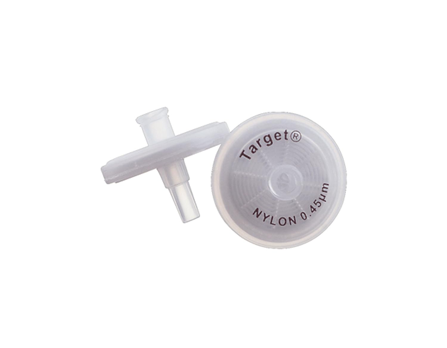 Nylon Target Syringe Filter, 0.45µm Pore Size, 17mm Outside Diameter (Case of 100)