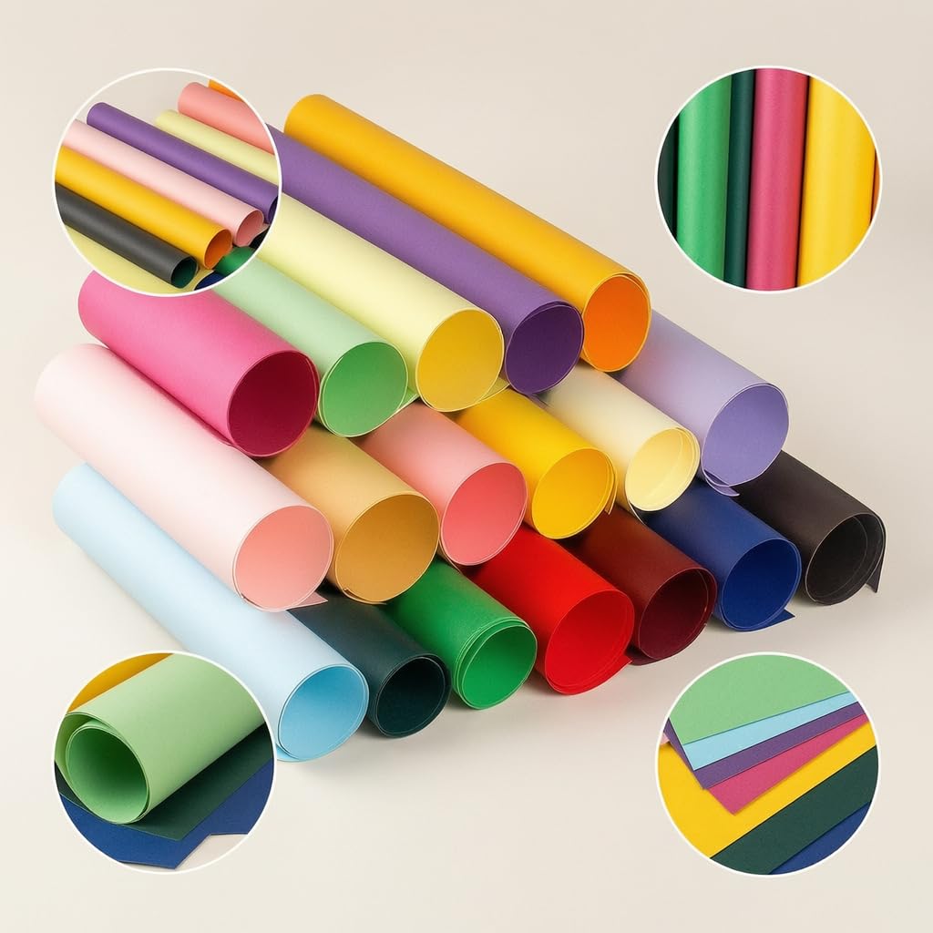 Feuilles Carton Jaune pour Enfants en Papier Résistant à la Déchirure Convient pour les Projs d'Art d'Artisanat à la à l'École stiné aux Activités Créatives s Pits