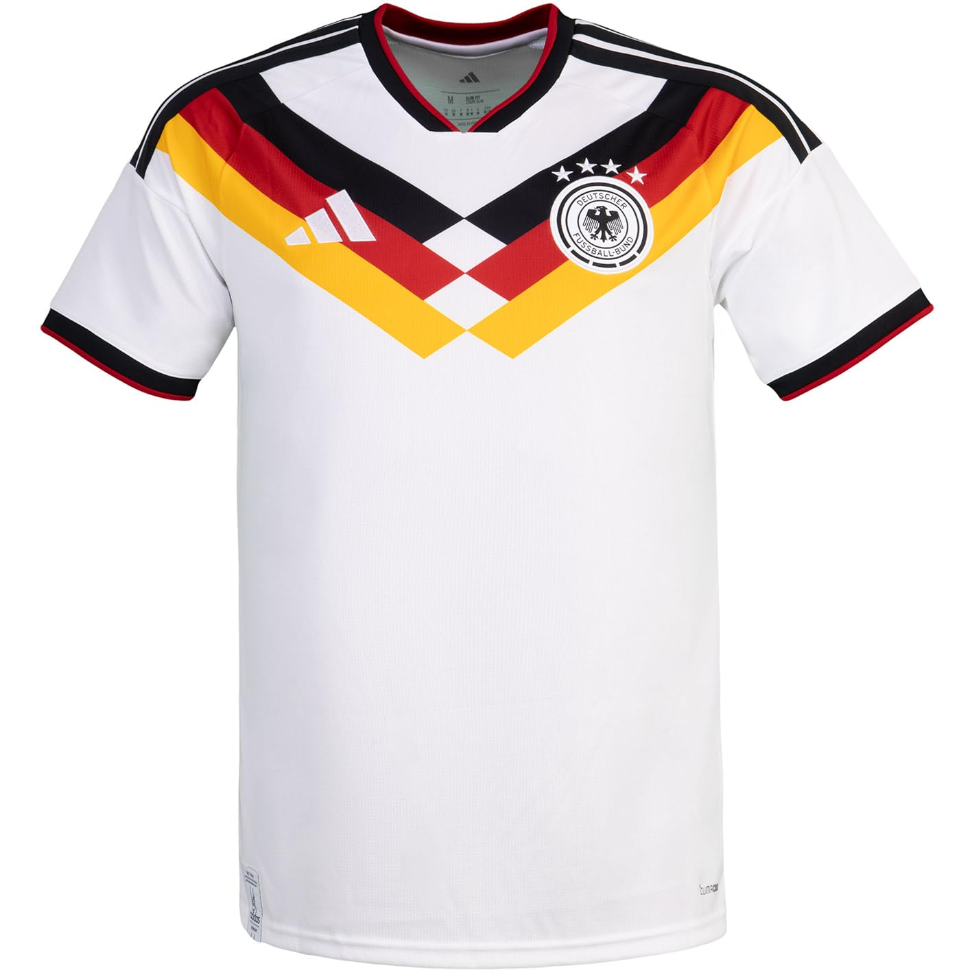 adidas Germany Deutschland Home Trikot Jersey (DE/NL/SE/PL, Alphanumerisch, 4XL, Regular, Regular, White)
