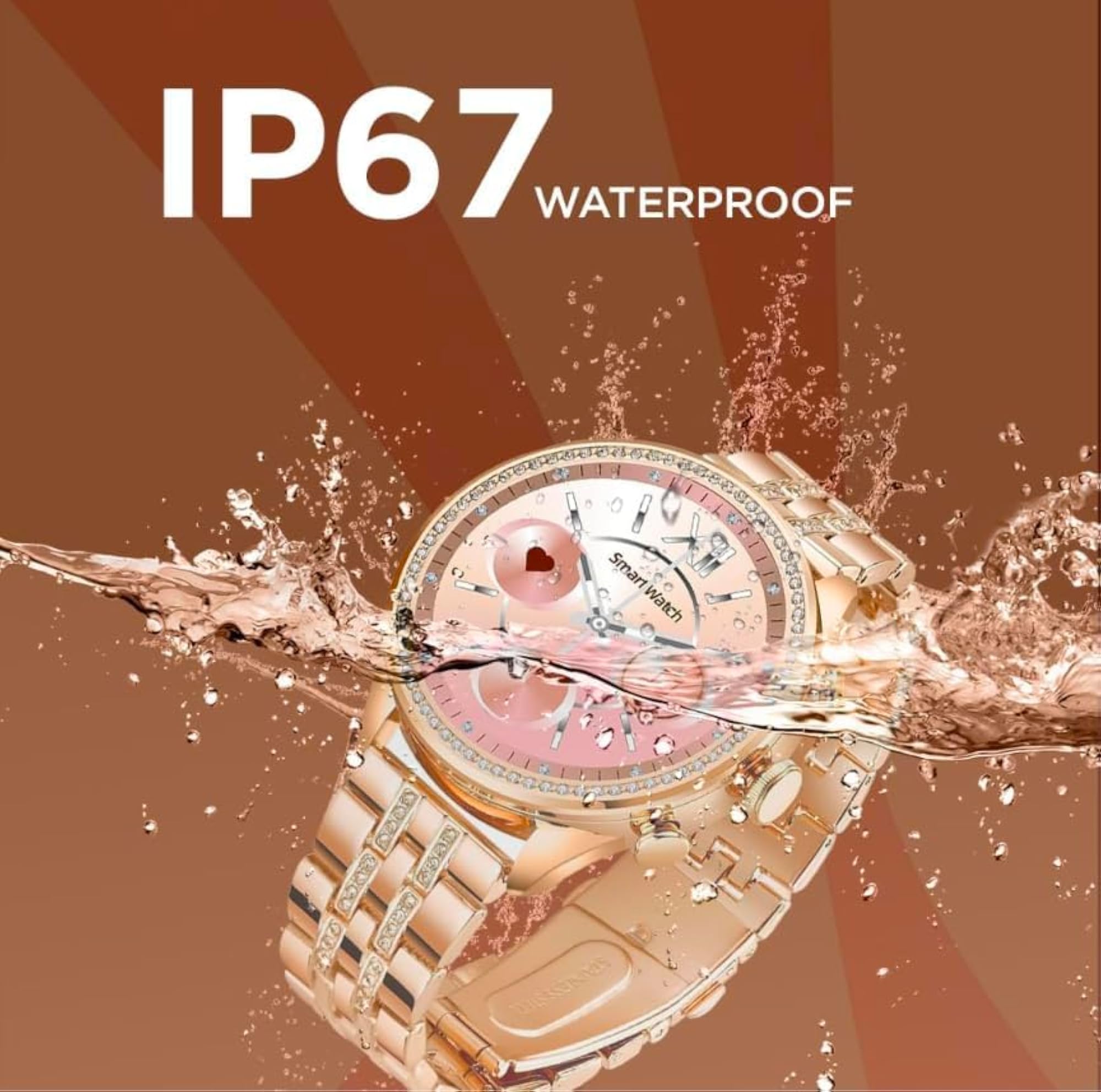 Women's Gen 9 OG Bluetooth Calling Smartwatch with Rose Gold Strap