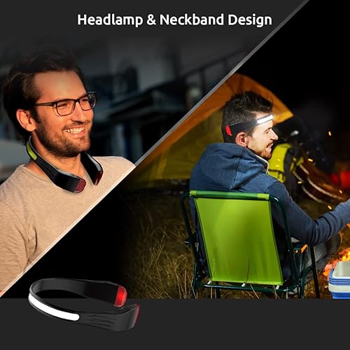 Miniatura 3 de Rechargeable LED Headlamp, Adjustable Light Modes, Battery Powered, Black