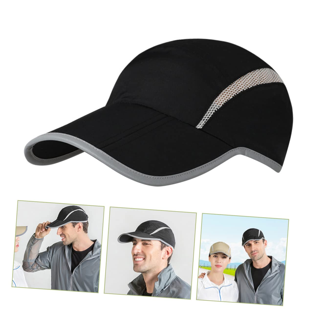 VANZACK Casquette de Baseball Respirante et Réglable pour Chapeau Multifonctionnel UV pour Sport Course et Activités de Plein Air Design