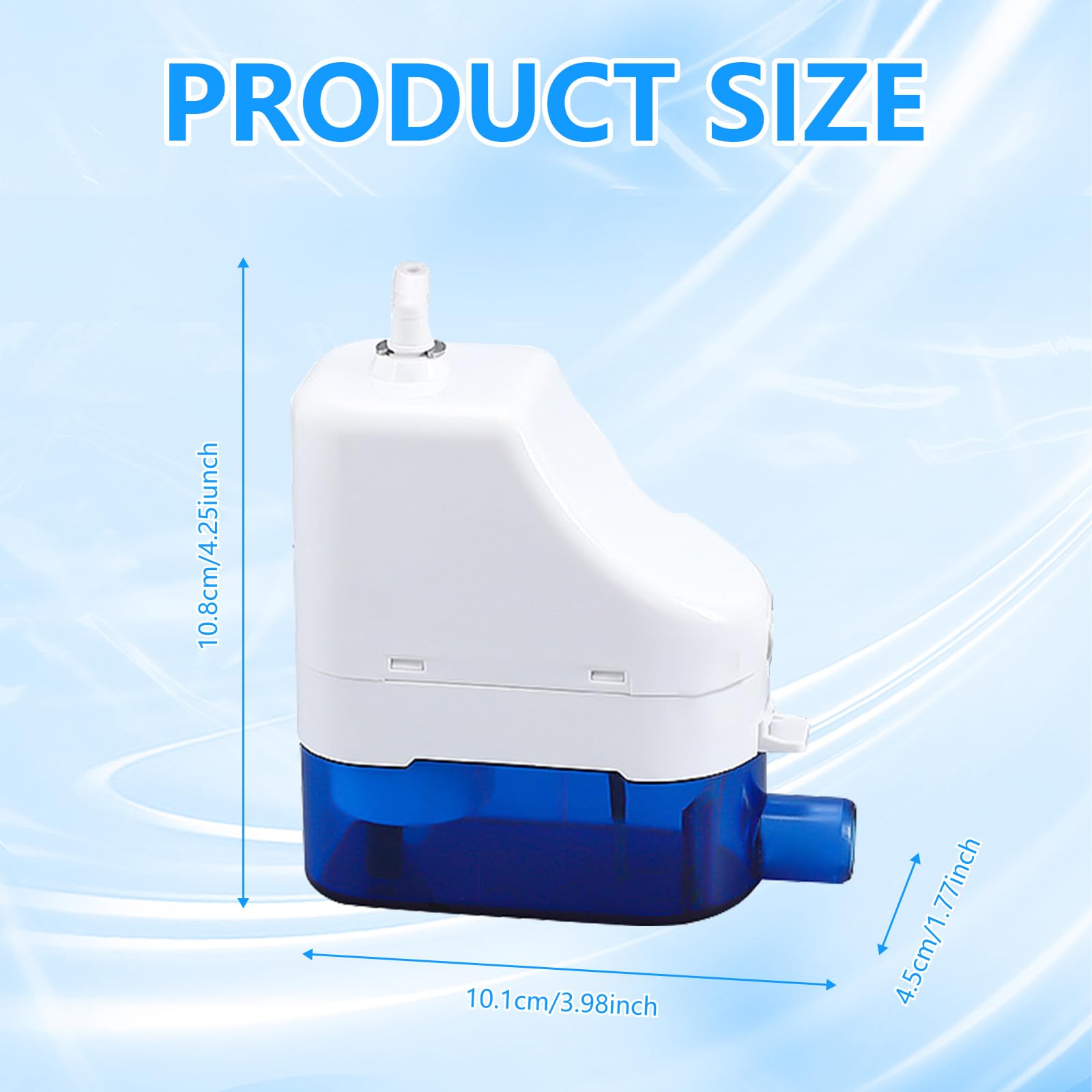 Bomba Condensados Automática Silent 19dB para Desague de Aire Acondicionado, 110-230V 50-60Hz, 24L/h, Compatible con HVAC