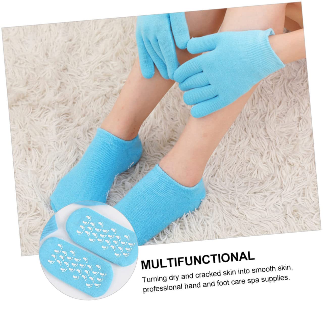 Feuchtigkeitsspendende Gelhandschuhe und Socken 2 Satz Phytagel