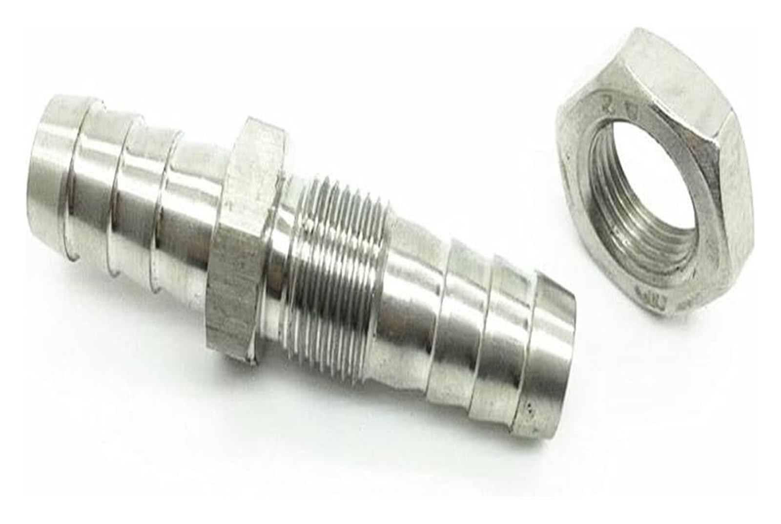 Conexión de agua, 1 pieza de 4 mm, 6 mm, 8 mm, 10 mm, 12 mm, 14 mm, 16 mm, 19 mm, mamparo de púas for manguera, adaptador de conector de acoplador de tubo de púas/10 mm(19Mm)