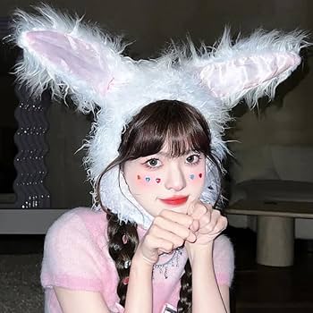 Amazon.co.jp: うさぎ かぶりもの 兎 被り物 ふわふわ うさぎ コスプレ