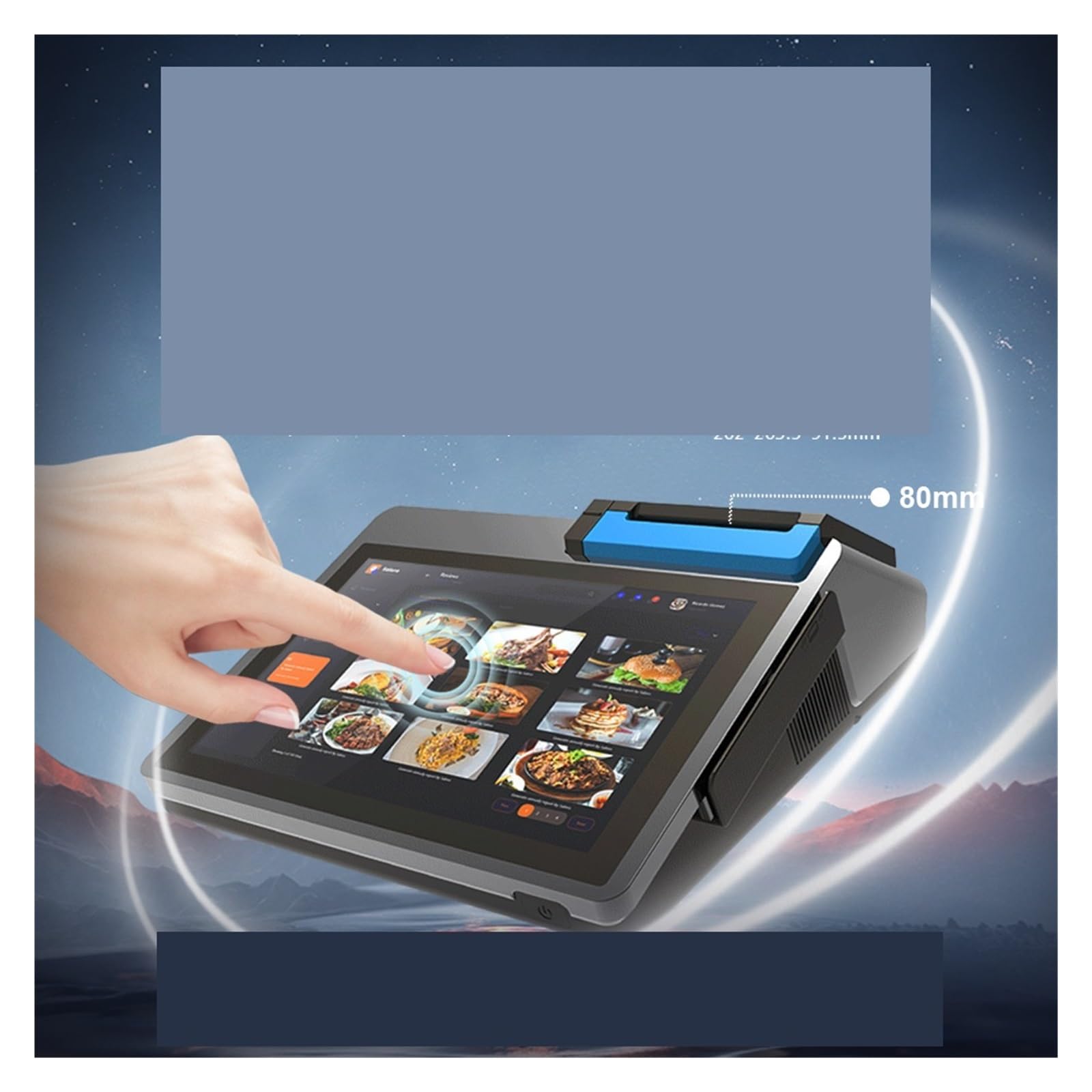 Mini registratore di Cassa Sistemi Punto Vendita Pos Tablet NFC Macchina for supermercato Terminale Pos Tutto in Uno