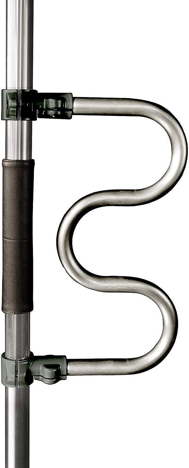Signature Life Double Grab Bar Accessory, Compatible with The Sure Stand Security Pole, Graphite