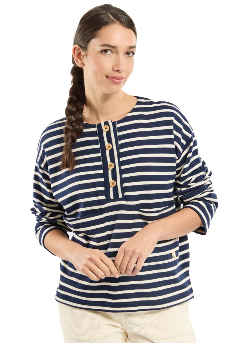 Armor Lux Marinière col boutonné Héritage en Coton Heritage
