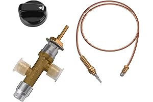 WADEO Fire Table Replacement Parts: Safety Control Valve Kit for Low Pressure Propane Gas Fireplaces