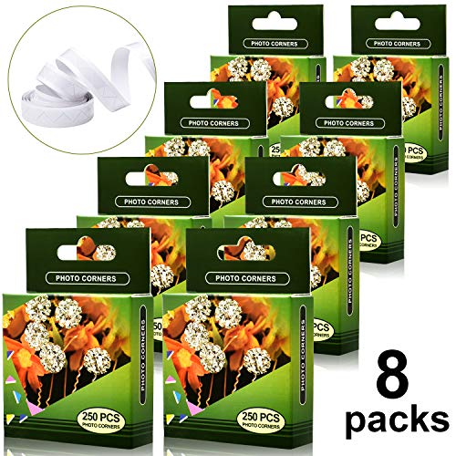 Clear Self-Adhesive Photo Corners Picture Mounting Corner Stickers for DIY Album Scrapbook, 250