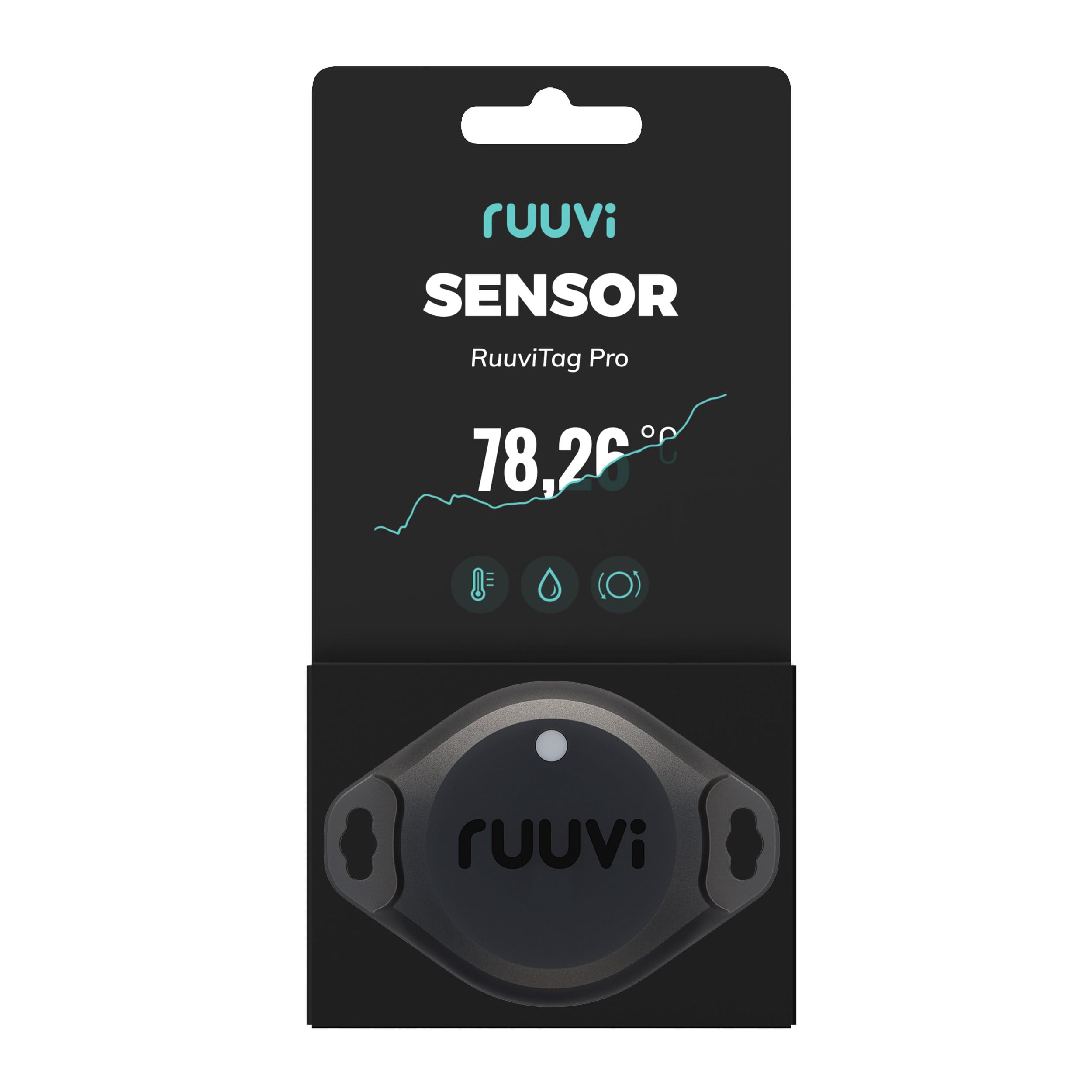 Ruuvi Tag Pro IP67 Temperatur-, Luftfeuchtigkeits- und Bewegungssensor-Tag