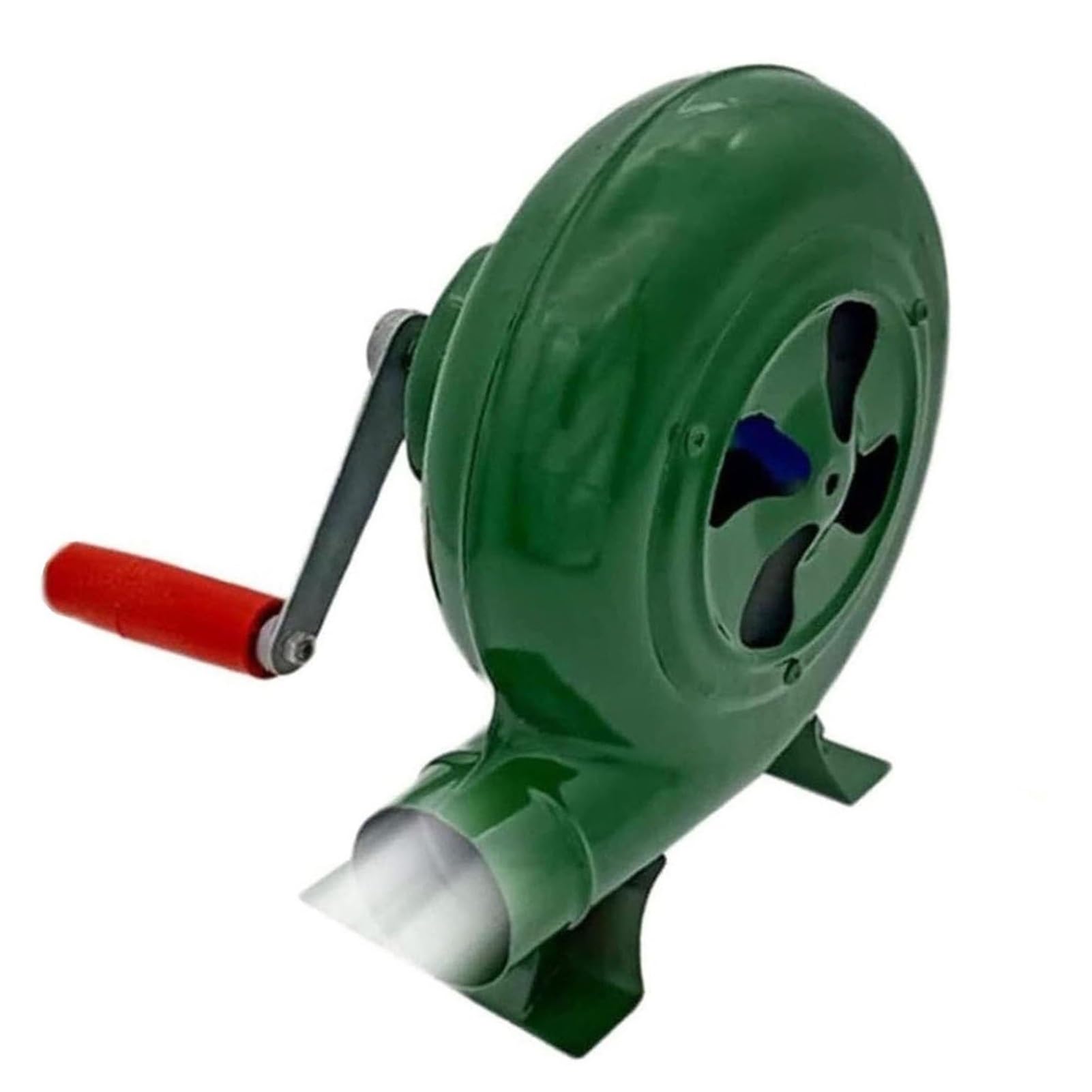 Ręczny wentylator do grilla - dmuchawa do grilla, zapalniczka węglowa, ręczna dmuchawa do popcornu z żelaznymi przekładniami, z korbą (350 W)