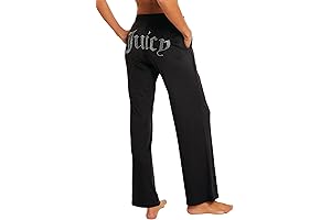 Luxurious Velvet Fleece Lounge Pants Studded with Shimmering Rhinestones