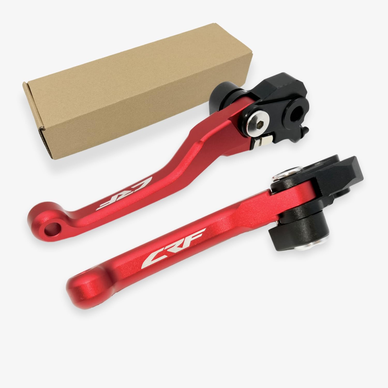 Generic CNC Pivot Brake Clutch Levers for Honda CRF 450 R CRF 450 RX 2021 2022 2023 2024 (RED)