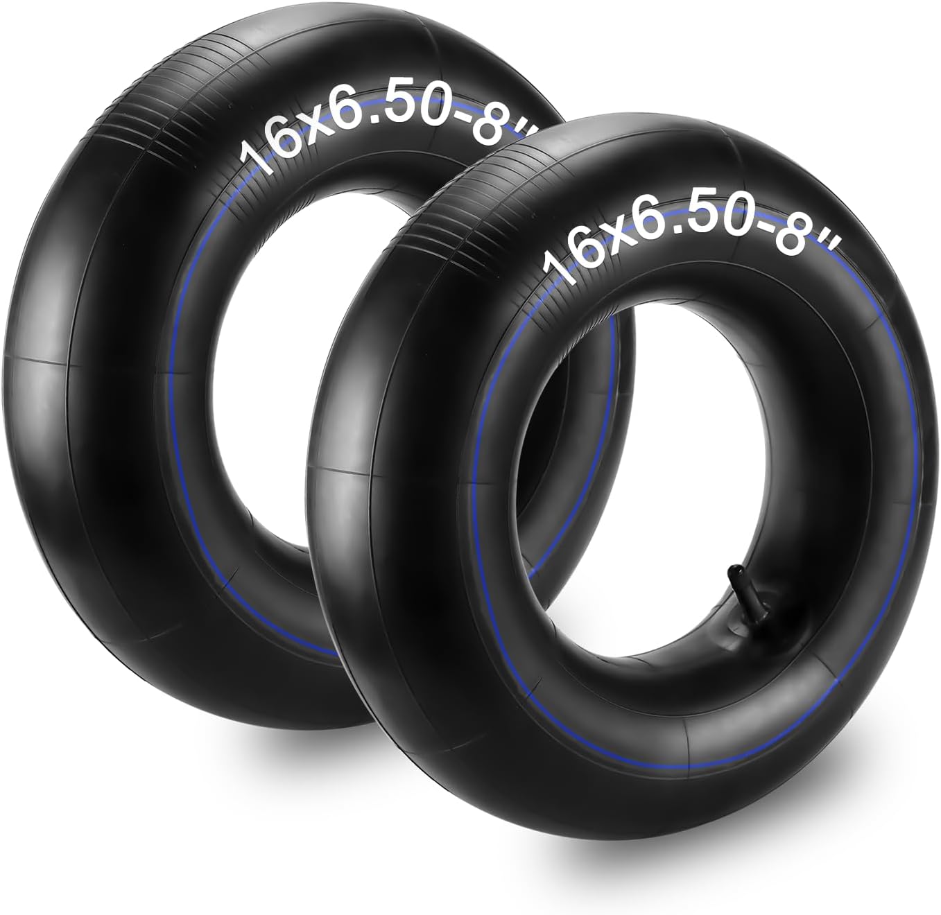 Cenipar 16x6.50-8 Inner Tube 2 Pack, Heavy Duty 16x7.50-8 Lawn Mower Tire Tubes with TR13 Straight Valve Stem, Replacement for Tractor, Garden Cart, Golf Cart, ATV, Wheelbarrow and More