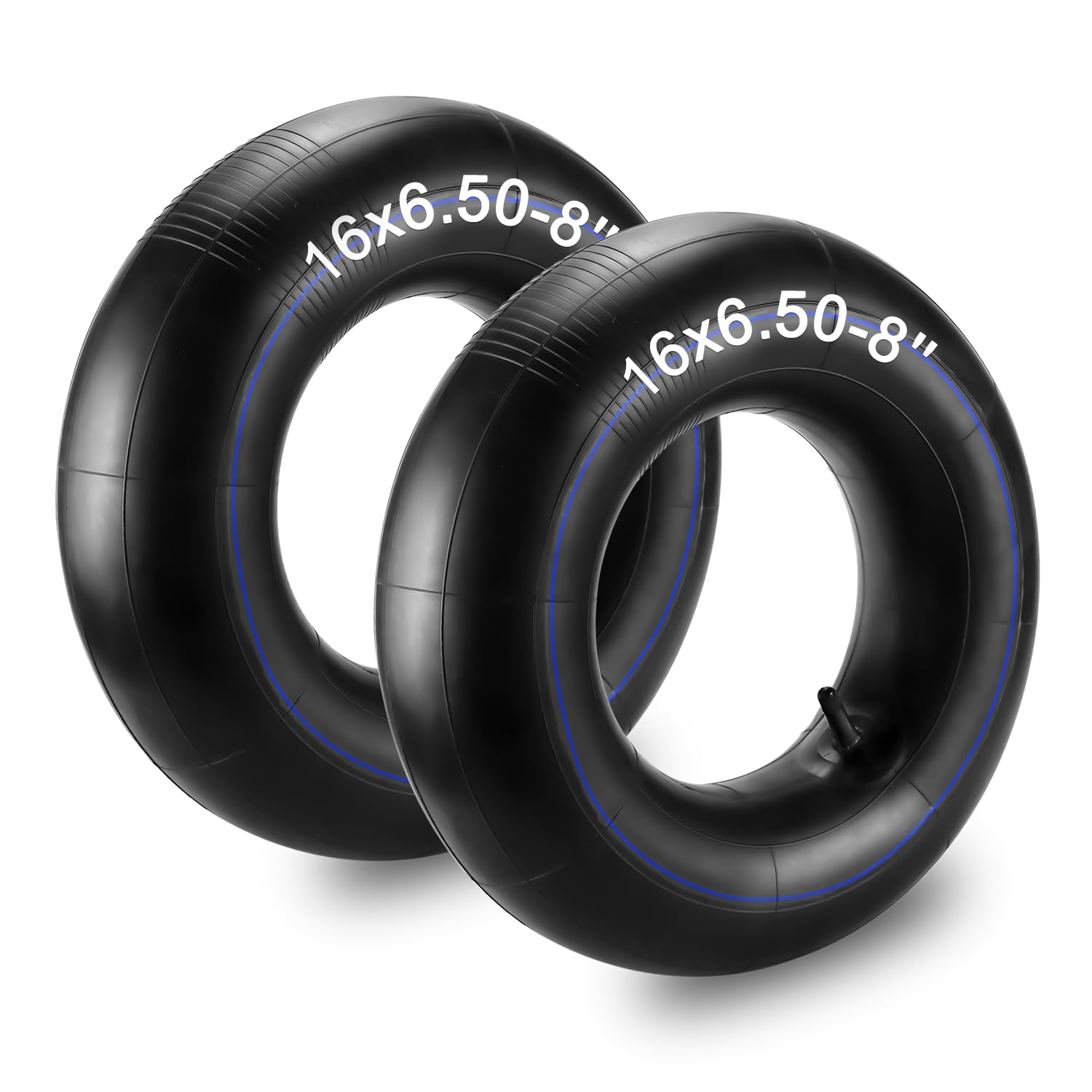 Cenipar 16x6.50-8 Inner Tube 2 Pack, Heavy Duty 16x7.50-8 Lawn Mower Tire Tubes with TR13 Straight Valve Stem, Replacement for Tractor, Garden Cart, Golf Cart, ATV, Wheelbarrow and More