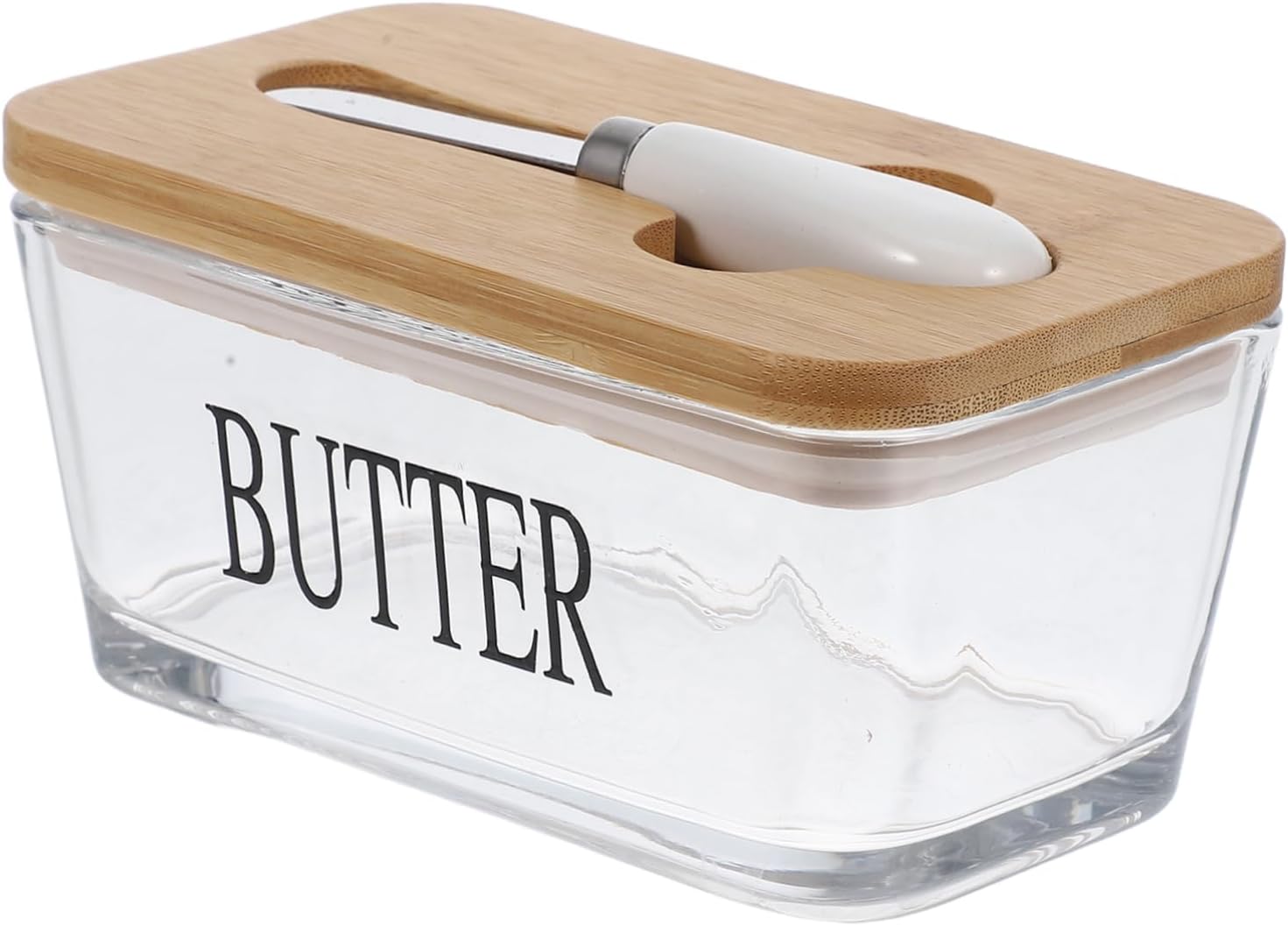 Checkered Butter Dish Lid Slicer Vintage Butter Dish Lid for Fridge Counter Holder