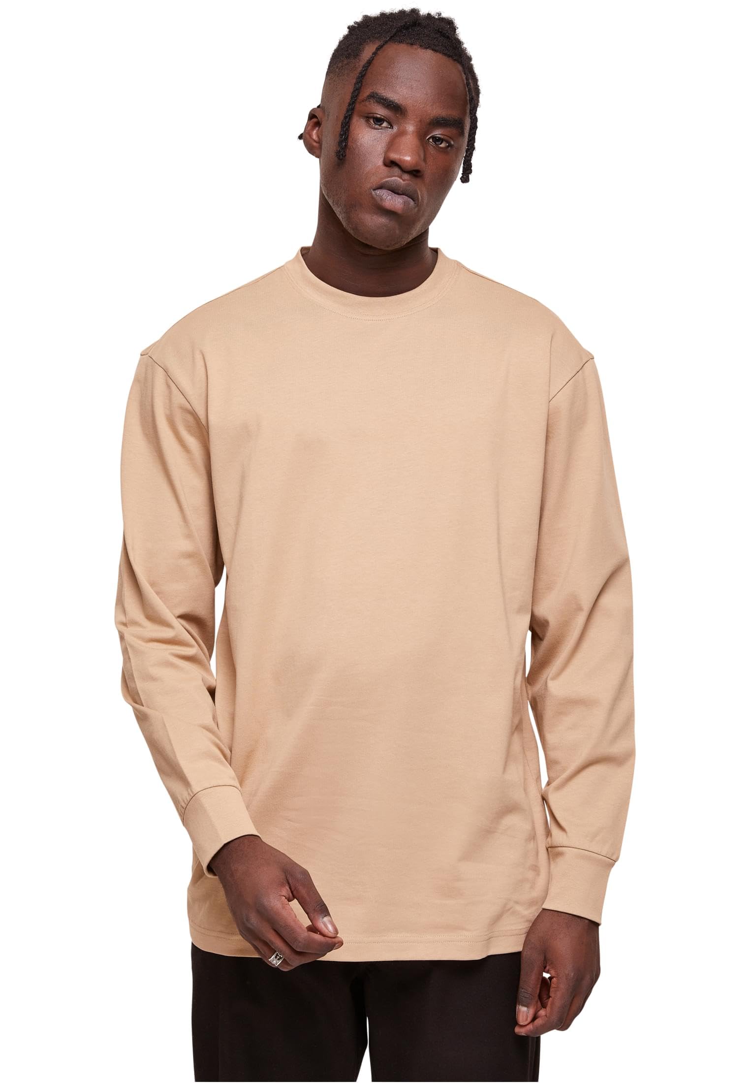 Urban Classics Men's Union Beige Tall Tee L/S, L
