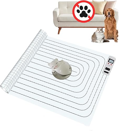 SEERWAY Scat - Alfombrilla de choque para mascotas con probador actualizado, almohadillas de entrenamiento de choque para perros y gatos, tapete de