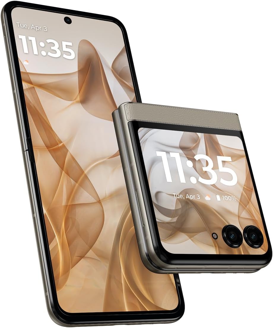 razr | 2024 | Unlocked | Made for US 8/256GB | 50MP Camera | Beach Sand