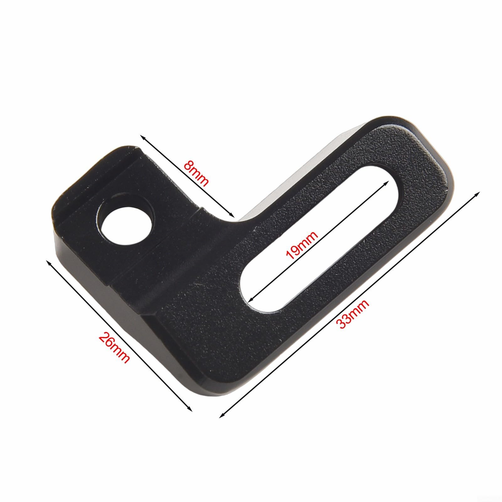 Bicycle Shifter Adapter Aluminum Alloy Integrated Mounting For S-RAM Shifter To I-Spec Brakes Adjustable Handlebar Space, Black(Left)