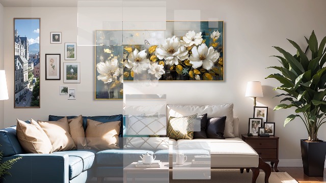 ✮マーページ✮ Amazon.com: IDEA4WALL Framed Canvas Print Wall Art Retro