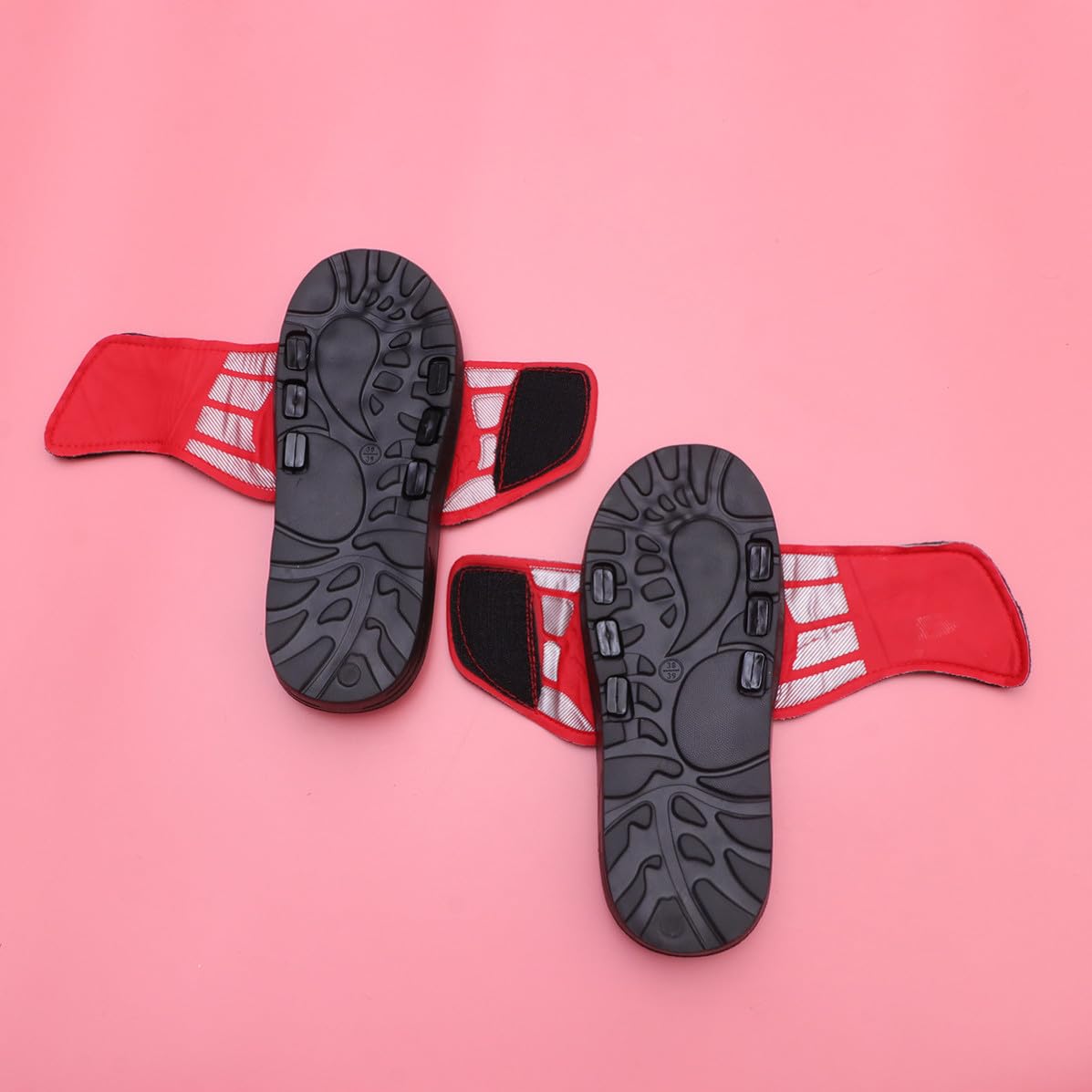 Fußmassageschuhe 1 Paar Eva Massage Slipper Rot Größe 40-41