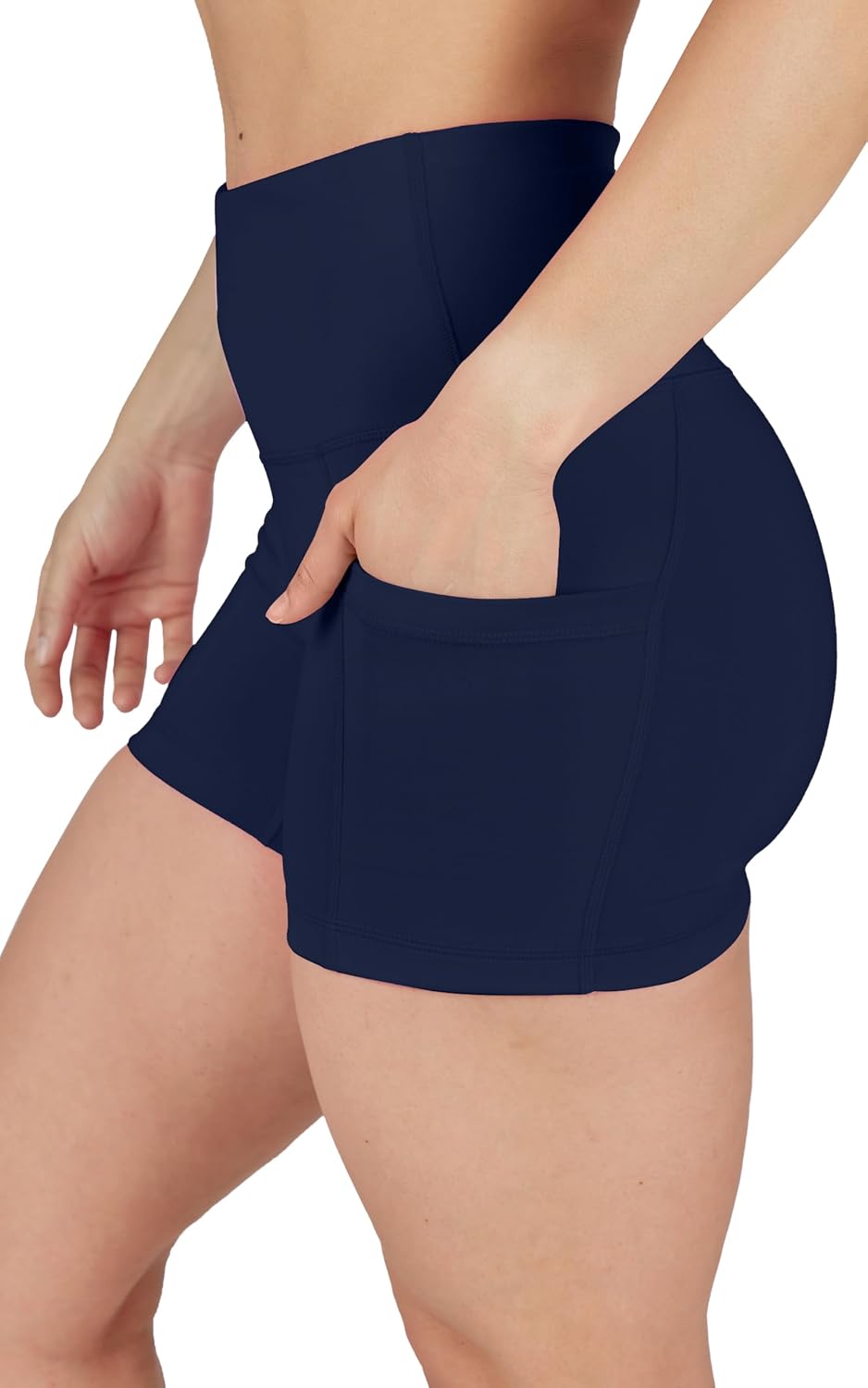 Yogalicious Womens High Waisted Biker Shorts Workout Running Spandex Yoga Shorts 3.5", 5", 7", 9"