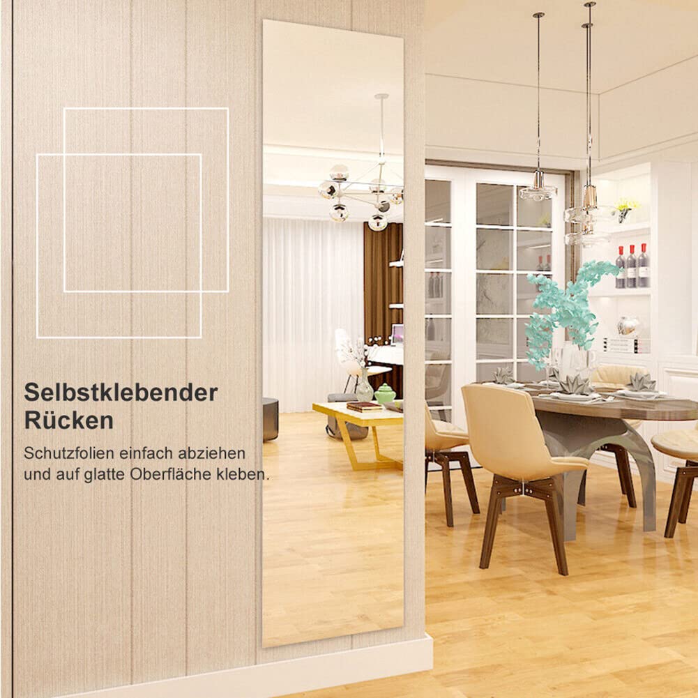 EasyByMall 1 pellicola autoadesiva a specchio, 200 x 60 cm, rimovibile, stile moderno, tema spaziale