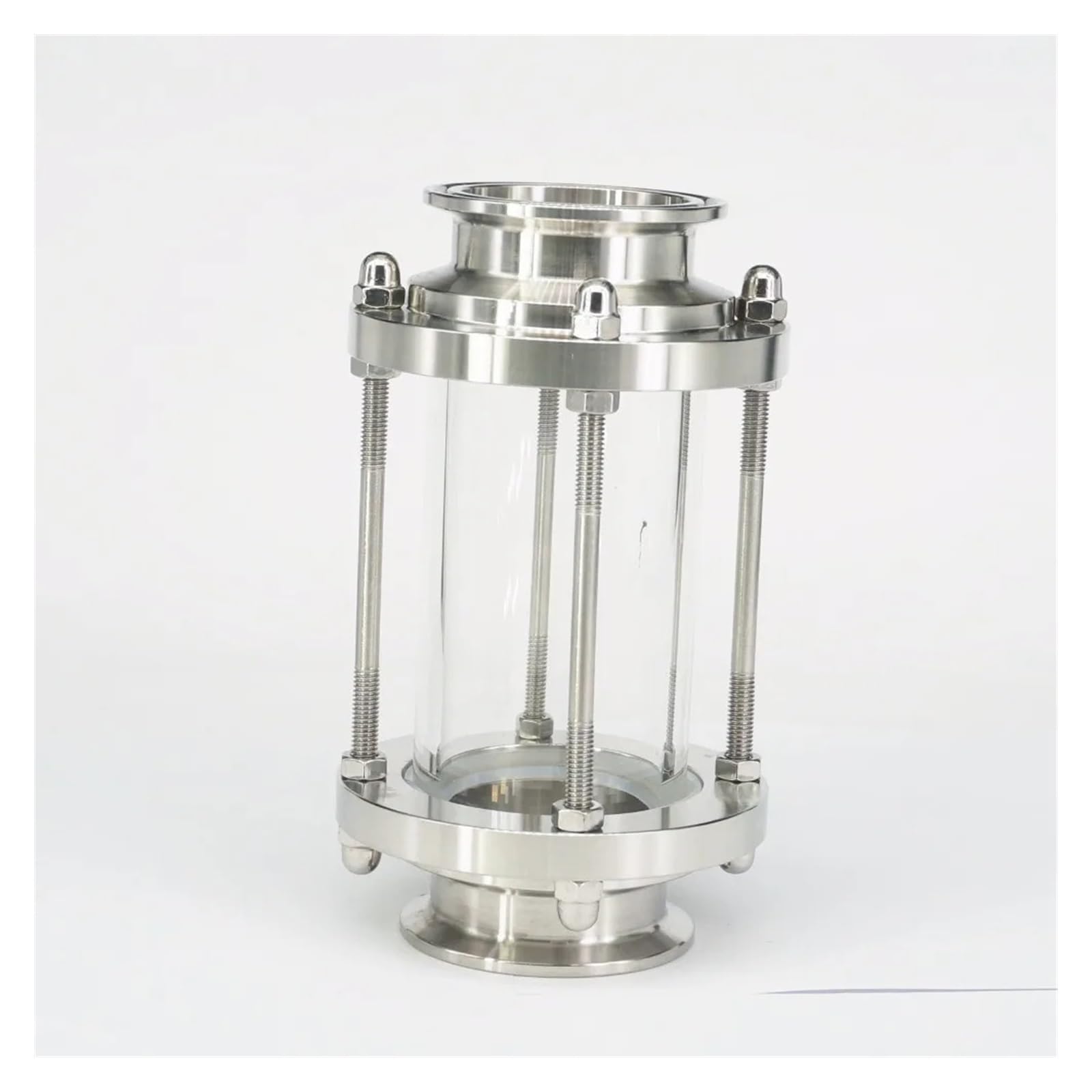 VXAXPOHZA 1-3/4'' 45mmTri Clamp Flow Sight Glass Diopter for Home Brew Diary 304 Stainless Steel Fitting Ferrule OD 64mm