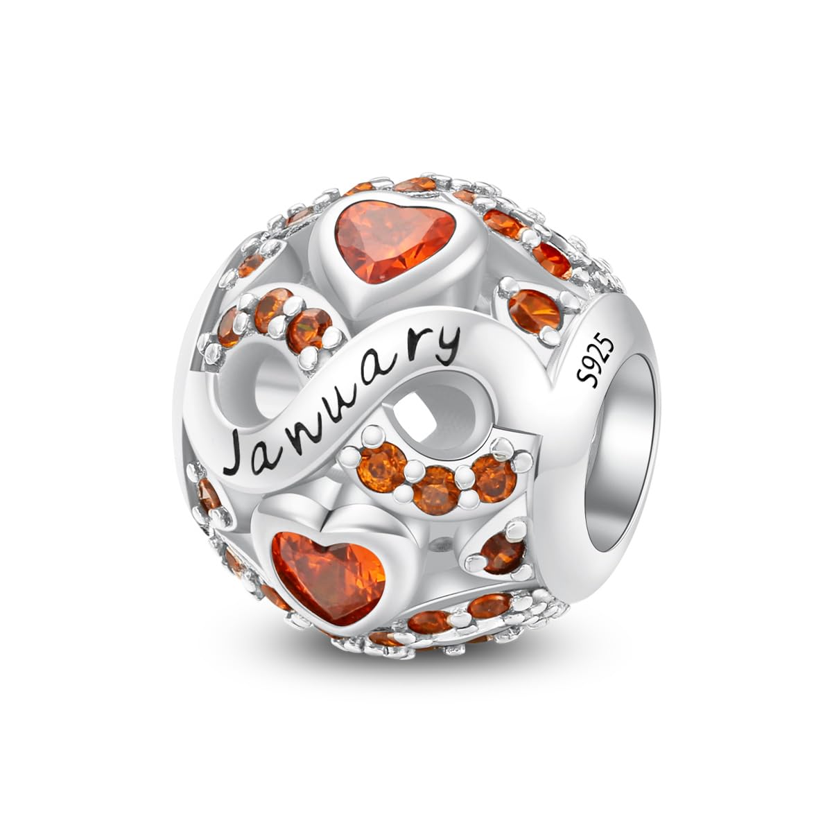 Aurevella Birthstone Charms 925 Sterling Silver Charms for Bracelets and Necklaces Anniversary Birthday Christmas Jewelry Gift for Women