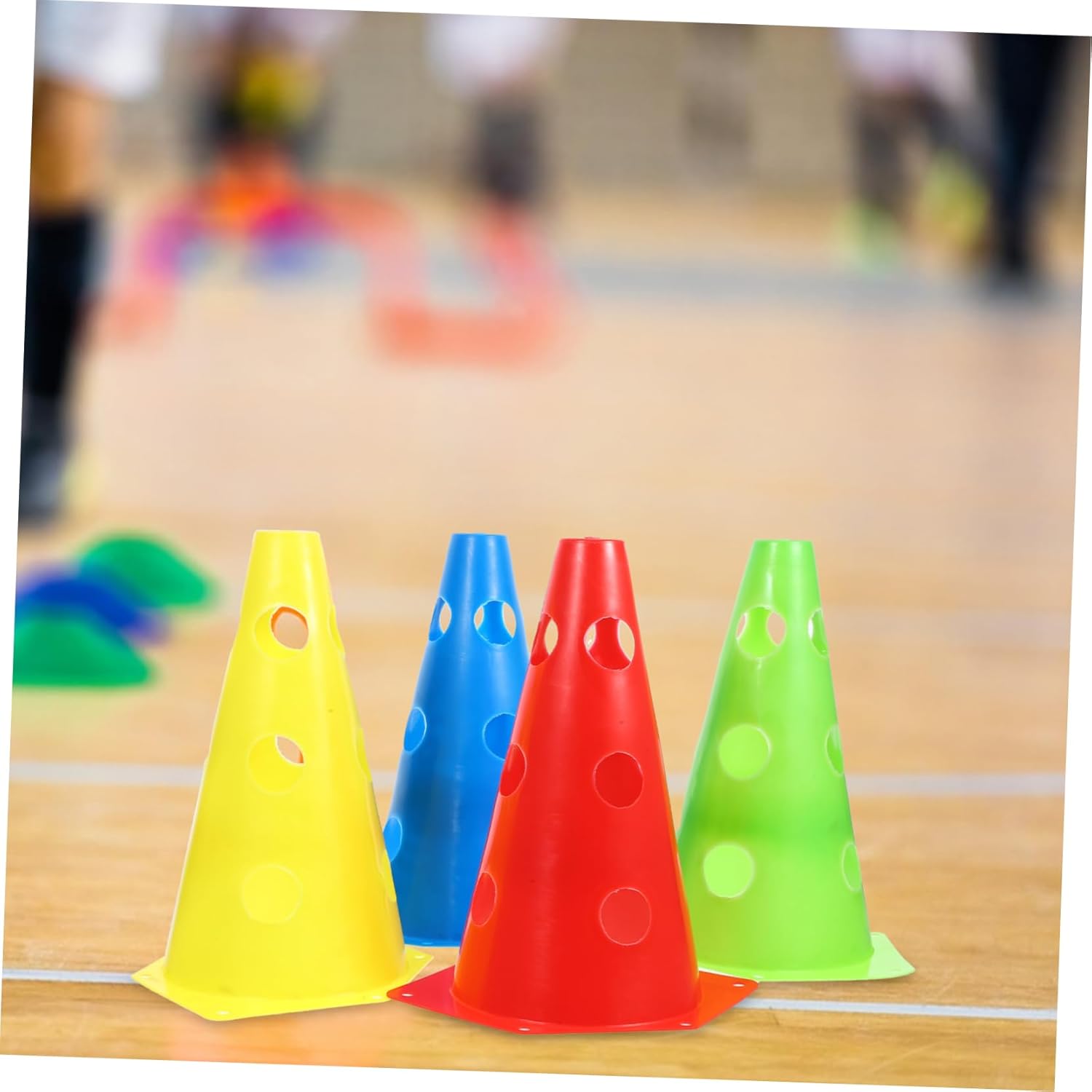 YARNOW 24Pcs Plastic Agility Cones for Soccer Training Bright Traffic Cones for Sports Drills Sturdy Pe Material for Field Marking and Obstacle Course