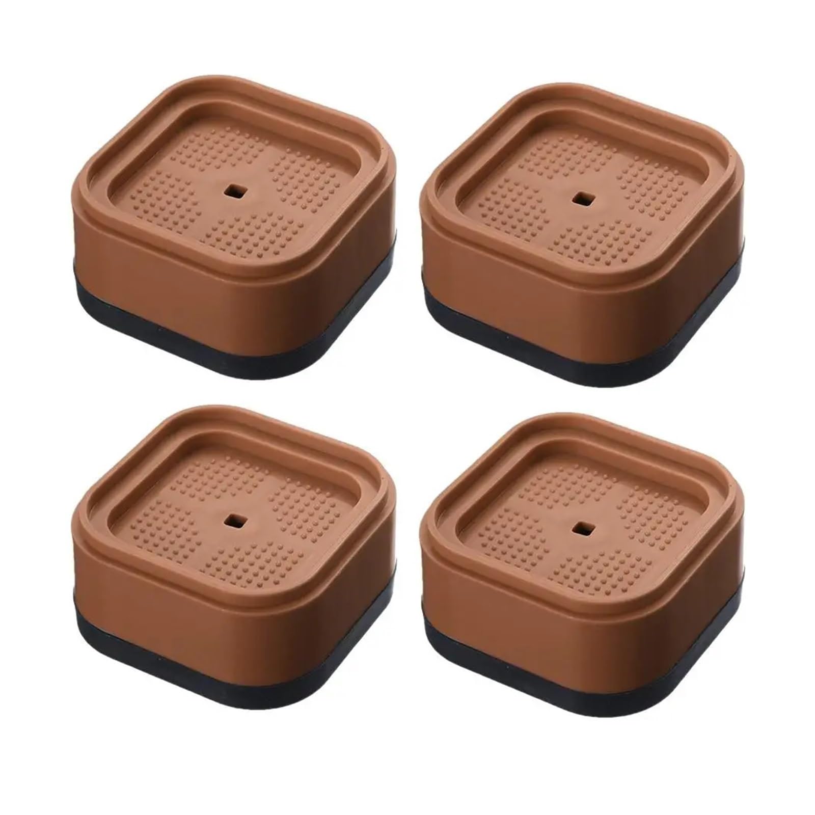 Piedini Antivibranti For Lavatrice | Supporto antivibrante for frigorifero con tappetino in gomma(4pcs-coffee)