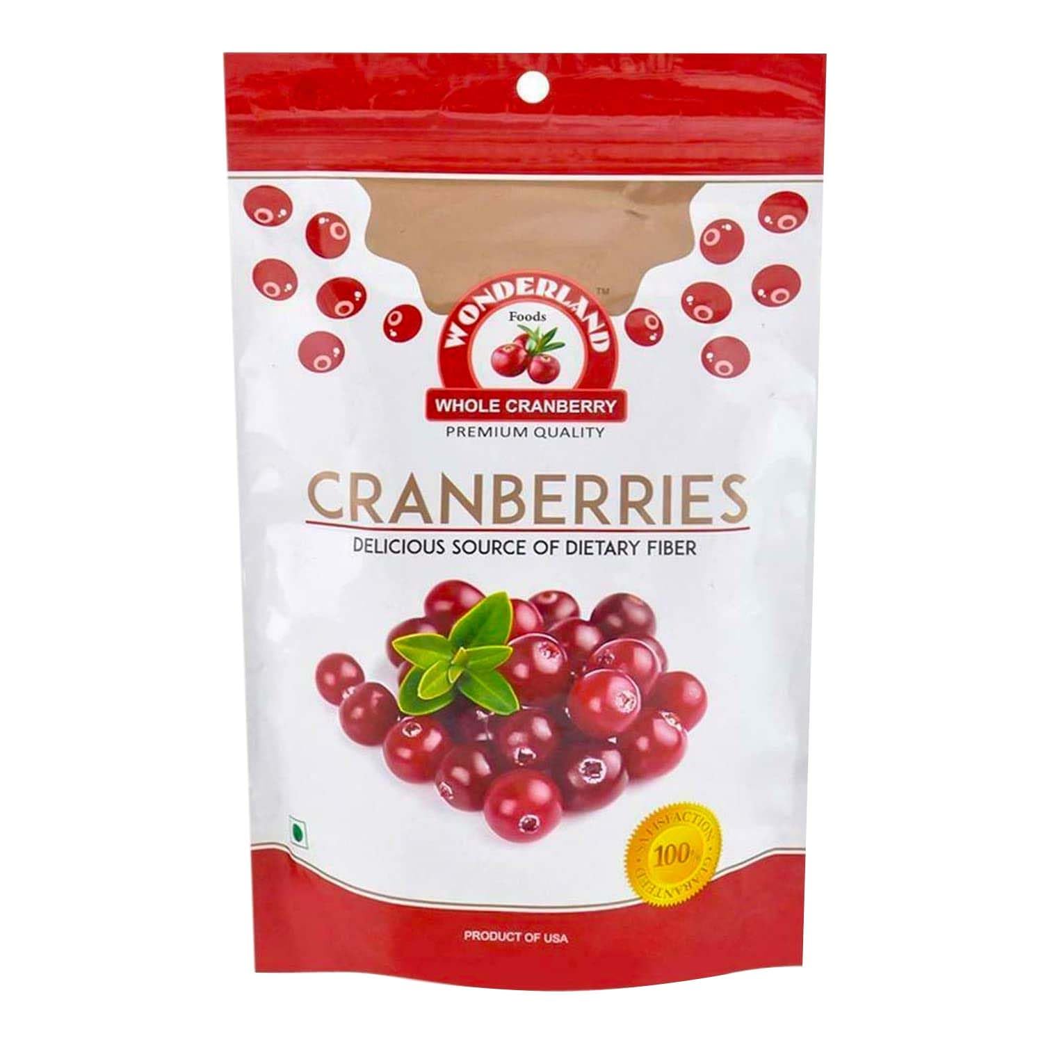 Wonderland Foods 200g Healthy & Tasty Californian Whole & Dried Cranberry Pouch | Dry Fruits-image-27