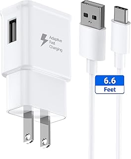 S20 Charger Fast Charging Type C Charger Android USB C Fast Charger & 6.6FT Type C Cable for Samsung Galaxy S20/S20+/S20Ultra/S20FE/S10/S10Plus/S10e/S21/S21Ultra/S21+/Note20/10/9/8/S8/S9/S22/S23 Ultra