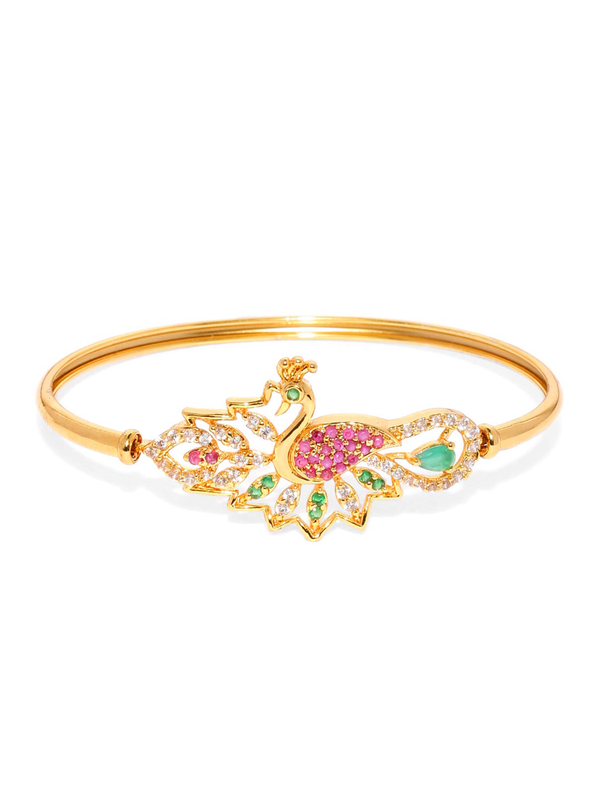 ZAVERI PEARLS Cubic Zirconia Studded Peacock Design Openable Kada For Women-ZPFK8969 (B07XFMPMLS) Amazon Price History, Amazon Price Tracker