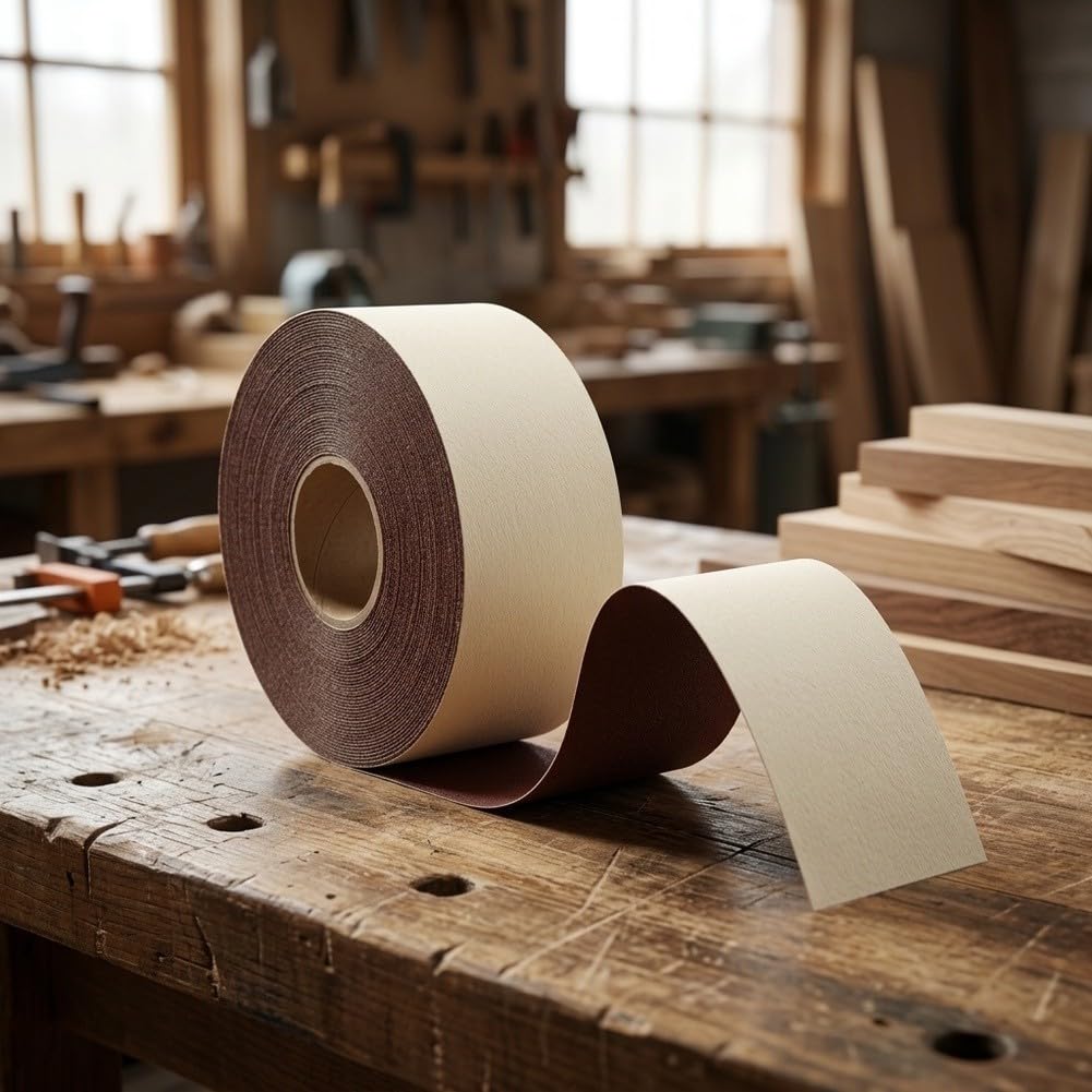 Rollo Lija 60 Tela Flexible 45m Metal para madera Rollo Lija(80)