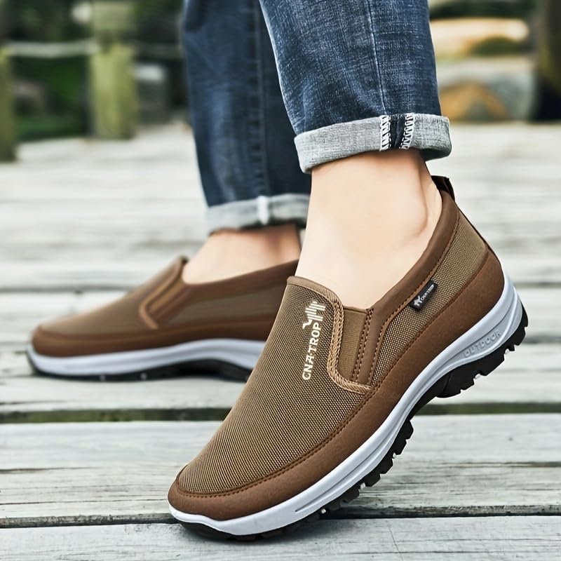 Men's Slip-on Sneakers Loafers - Athletic Shoes - Comfortable and Breathable Walking Shoes2
