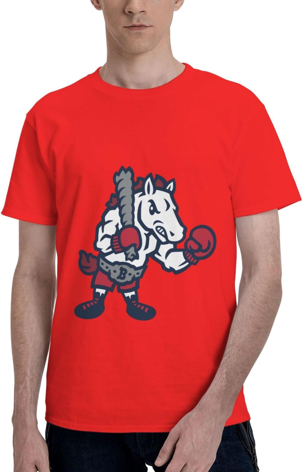 Binghamton Rumble Ponies Men's T-Shirt, Cotton Short-Sleeved T-Shirt