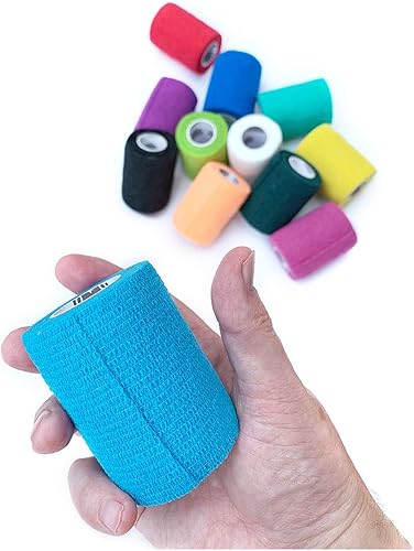 Miniatura 5 de Vet Wrap Bulk Cinta de vendaje veterinario (2, 3 ó 4 pulgadas), varios colores (paquete de 12 ó 6), impermeables y autoadherentes, 3 pulgadas