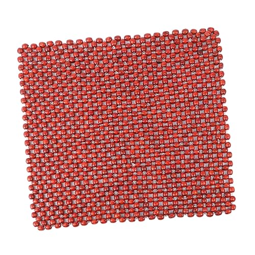 Coussin de siège auto en perles de bois naturel OUNONA 45x45 cm
