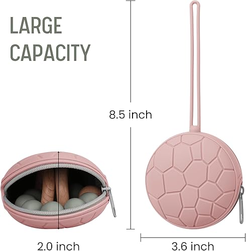 Miniatura 4 de Funda de silicona para chupete, sin BPA, soporte de silicona para bebés recién nacidos para niños y niñas, funda portátil de silicona para chupetes