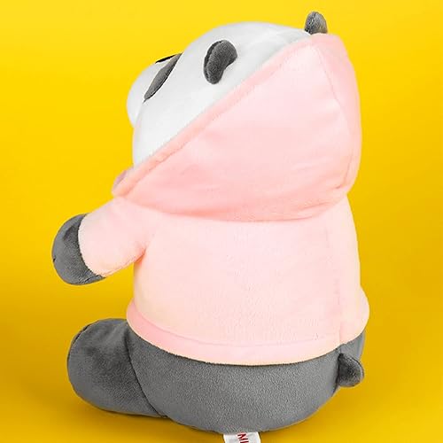 Miniatura 3 de MINISO We Bare Bears - Peluche de 95 pulgadas con diseño de oso de peluche de panda que abraza y es muy suave almohada para niñas y niños pequeños y