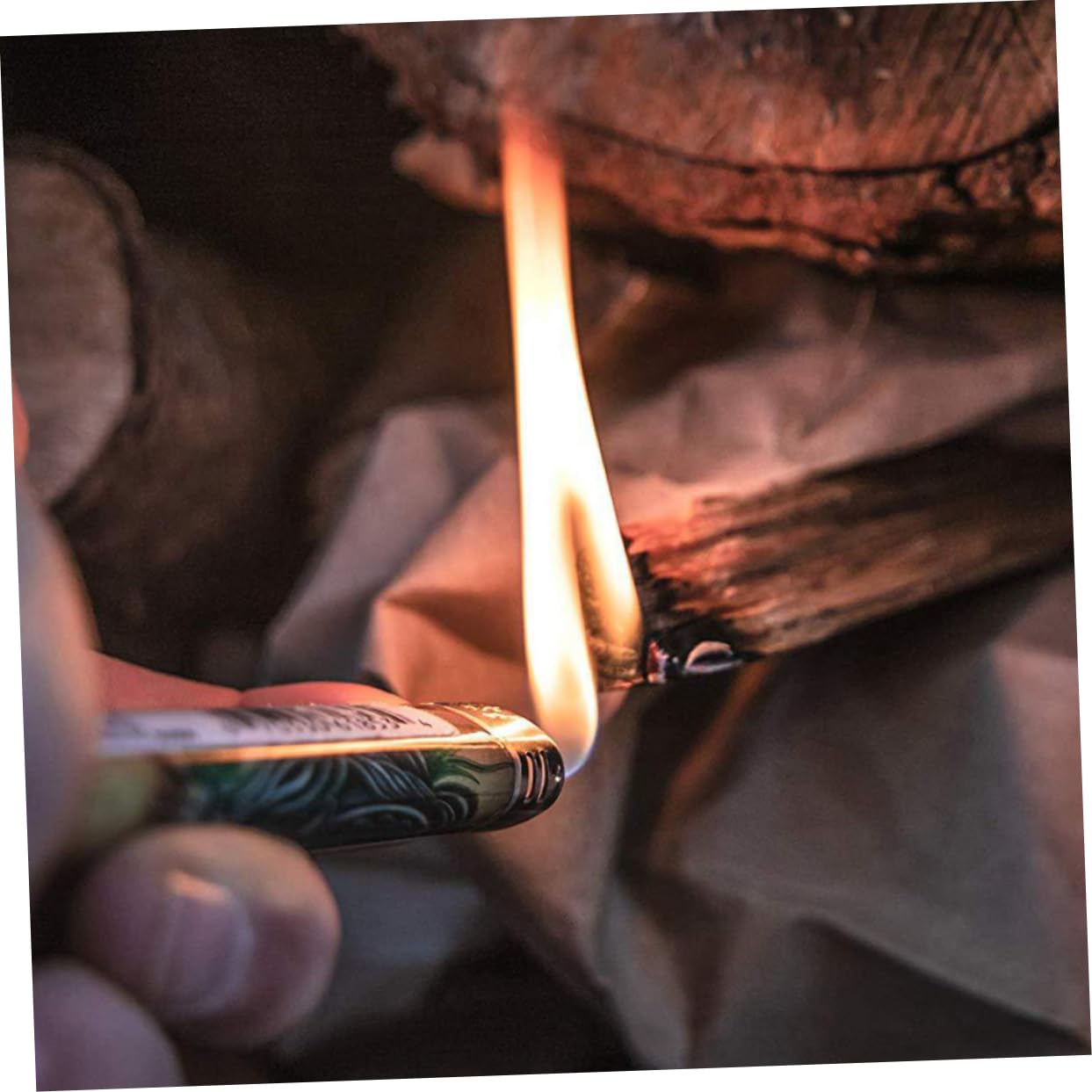 jojofuny Bâtons de Survie en Bois Naturel pour Camping et Barbecue, Allume-feu Séchés Four, Légers et Faciles à Transporter pour Feu de Bois en Plein Air