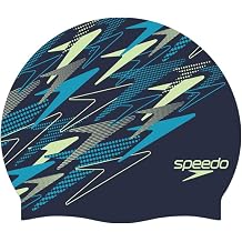 Speed SE12615 Swim Cap, Printed Silicone Cap, Unisex