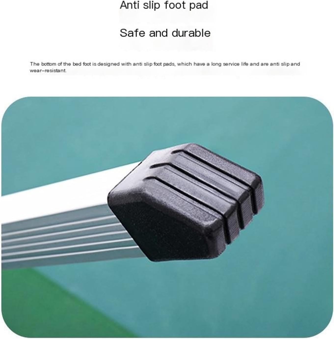 Outdoor Emergency Camping Bed Simple Camping Camping Bed Aluminum Alloy accompanying Folding Bed(Green (semi Iron and semi Aluminum))